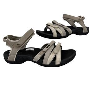 Teva Sandals Womens Size 10 Beige Gray Tirra Strappy Outdoor Hiking Casual